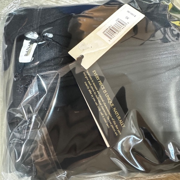 NWT! Banana Republic Black Linen V-Neck Maxi Dress - Multiple🐯 - Picture 8 of 8